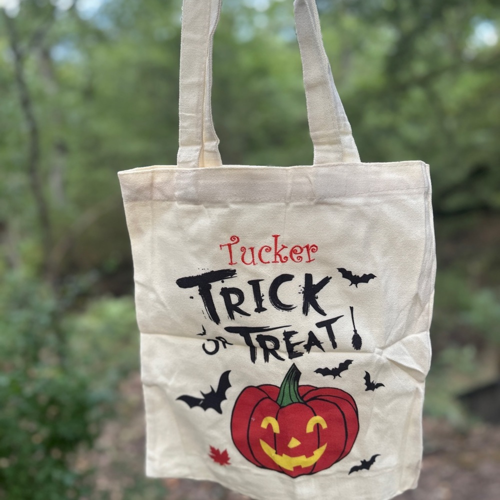Halloween Trick or Treat Canvas Tote